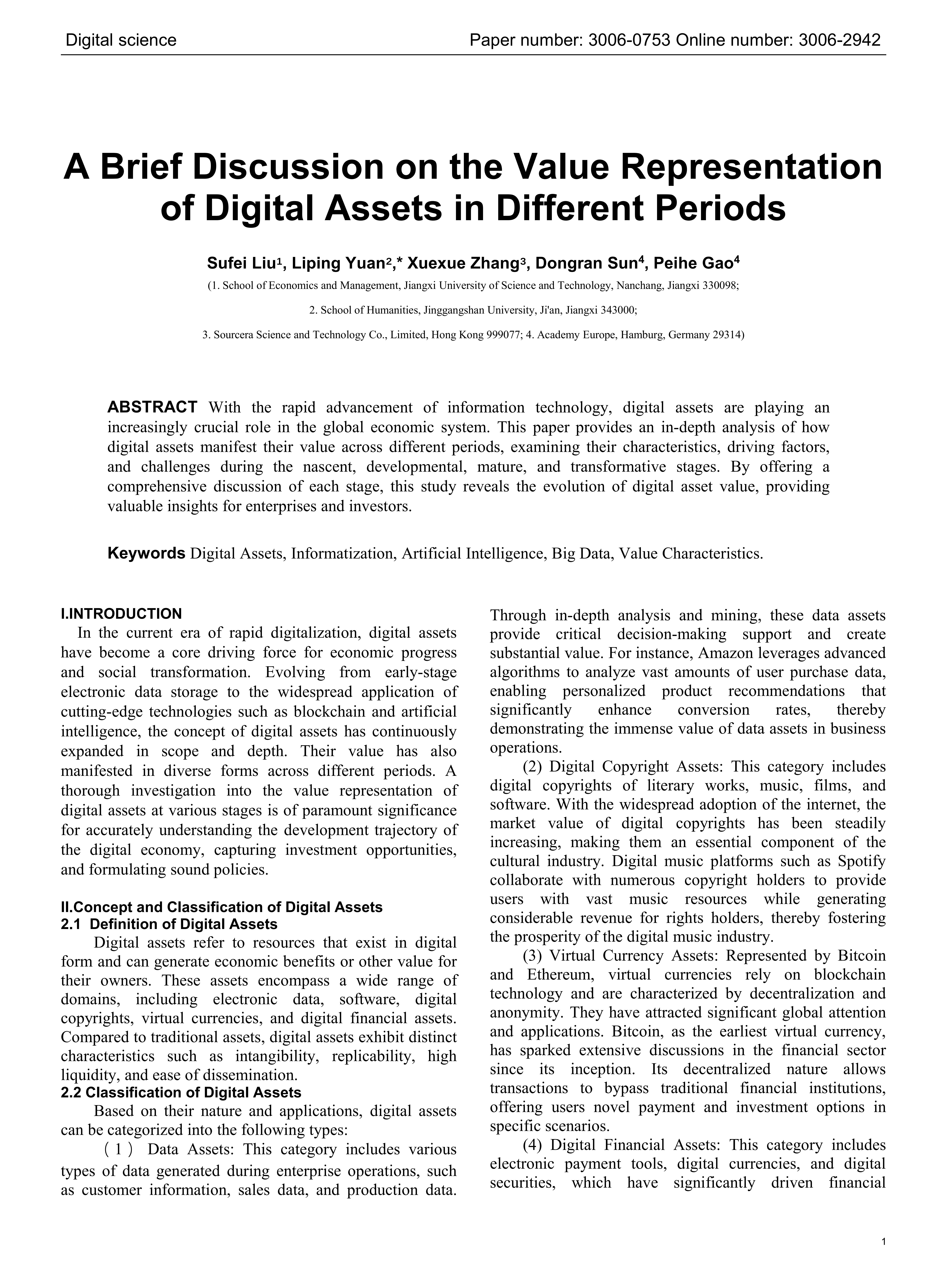 A brief discussion on the development of agricultural modernization enabled by digitalization